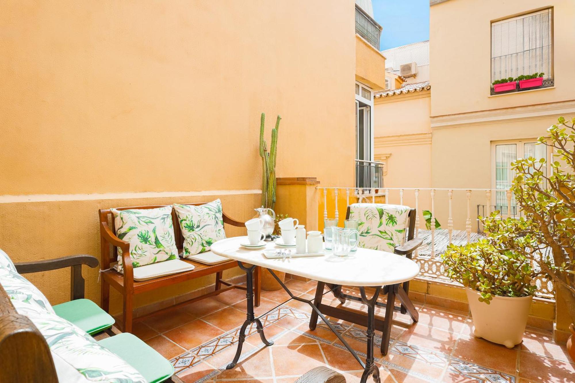 C92 - Rustic Two Bedrooms Apartment With Terrace Màlaga Exteriér fotografie